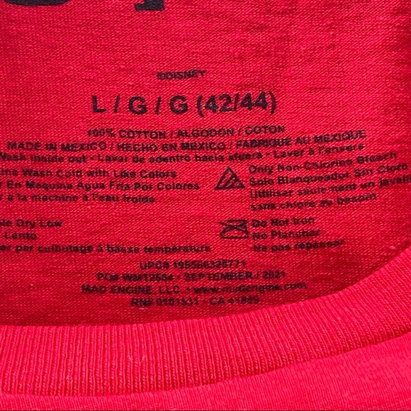 Disney Stitch HO HO Crew Neck Red shirt - Picture 9 of 11